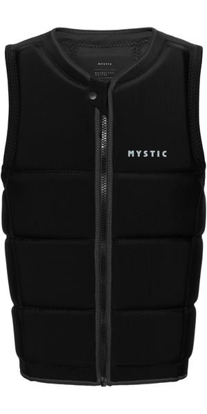 2025 Mystic Mens Brand Front Zip Wake Impact Vest 35005.240215 - Black